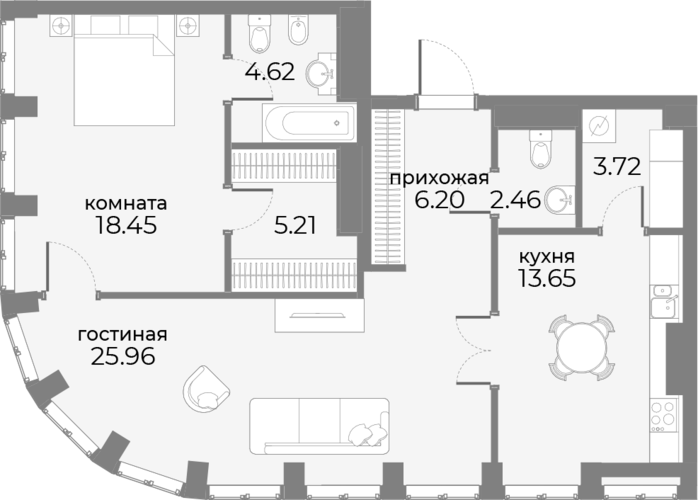 2-комн. Sky View