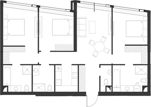 Студия, 111.37 м², 60/85 этаж, ЖК «Дом Дау»