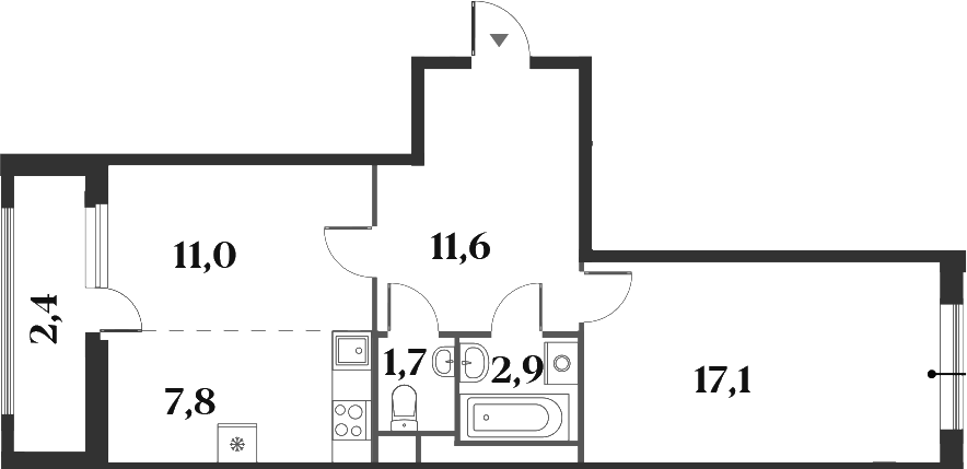 2-комн. Миниполис 8 Кленов