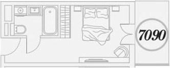 Студия, 26.1 м², 7/9 этаж, ЖК «ГК Сан Гарден Хотел&СПА»