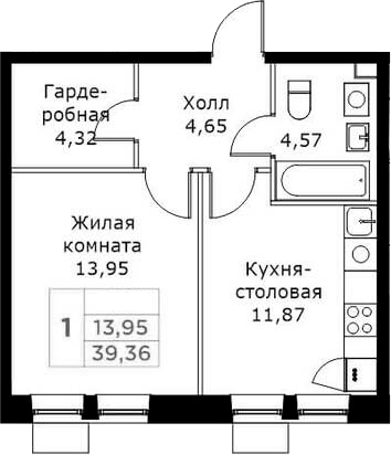 1-комн. КИТ