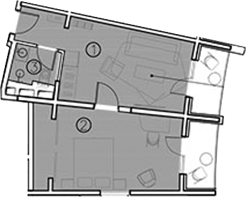 2-комн. квартира, 38.9 м² в ЖК ГК Livingston Grand Resort&Spa — фото 2