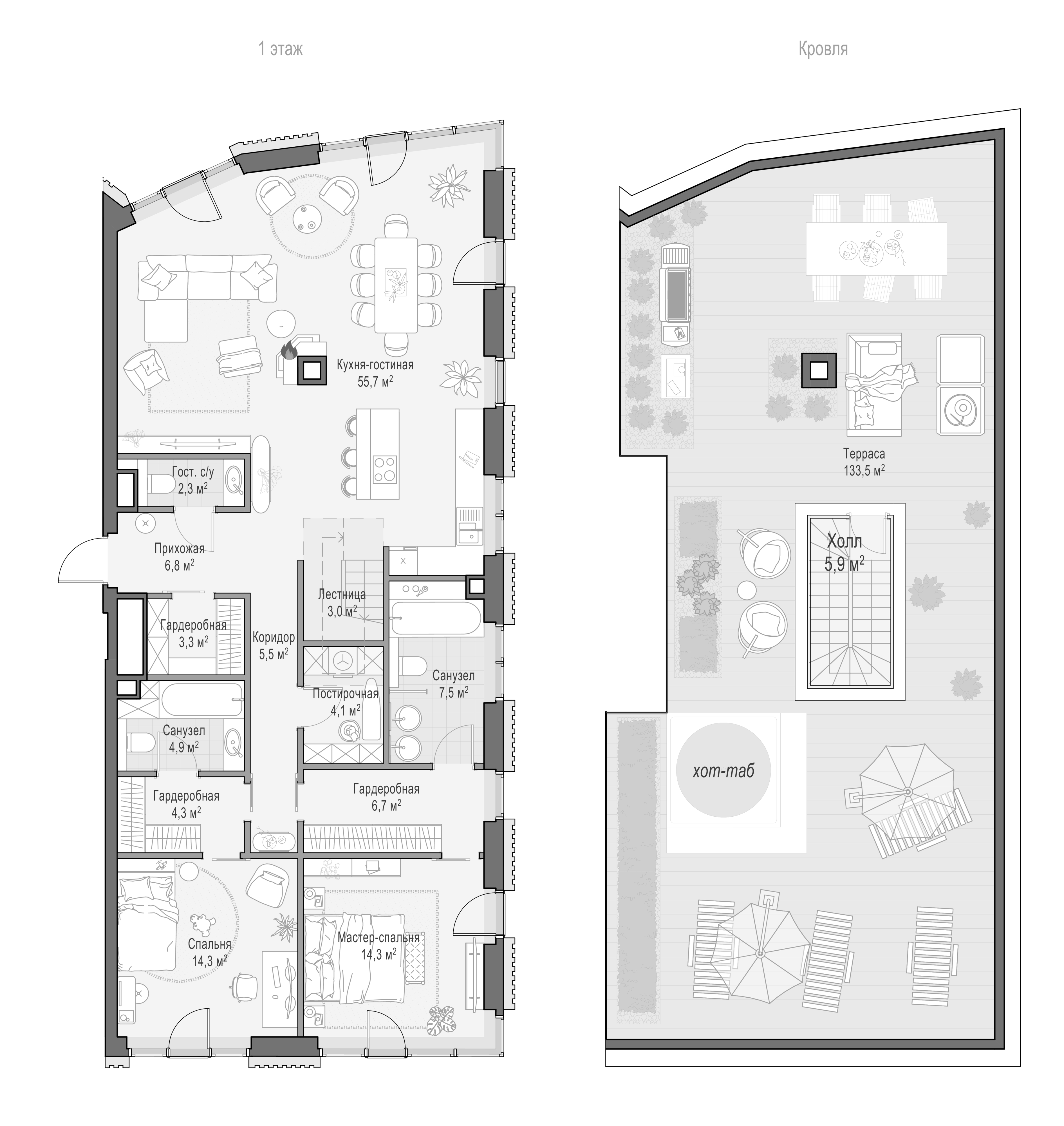 3-комн., 132.2 м², 9/11 этаж, ЖК «Квартал Тишинский бульвар»