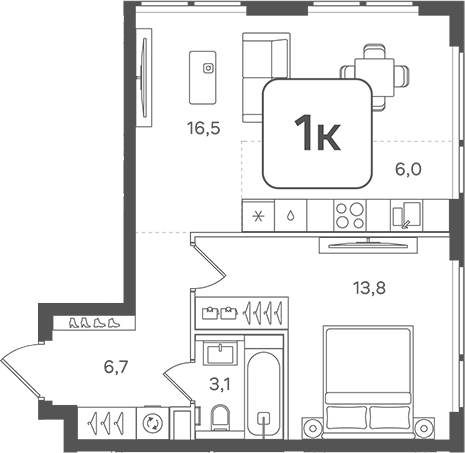 2-комн. НАЗАРЕ