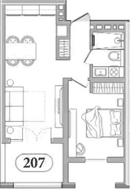 1-комн. квартира, 42.1 м² в ЖК Эден Ривьера — фото 2
