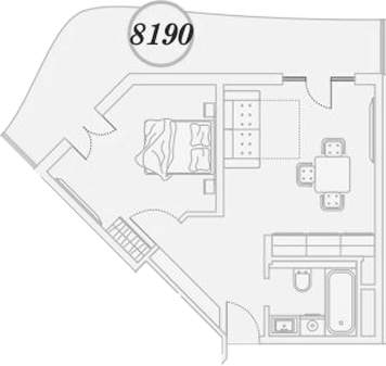 Продается 1-комн. квартира, 60.8 м²