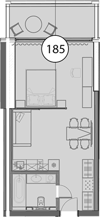 Продается 1-комн. квартира, 48.6 м²