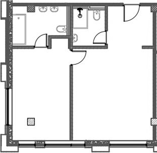 1-комн., 61.36 м², 8/12 этаж, ЖК «Azimut Сити Отель Пятигорск»