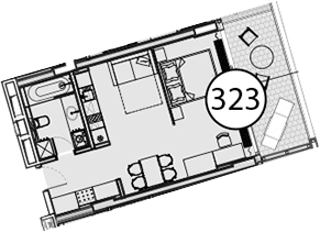 Студия, 55.2 м², 2/9 этаж, ЖК «Гостиничный комплекс Поляна Пик»