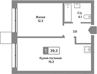 2-комн. Сити квартал Отрада