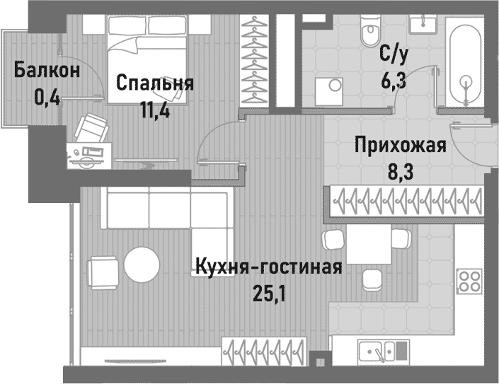 2-комн. Ренессанс