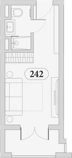Студия квартира, 25.7 м² в ЖК Эден Ривьера — фото 2