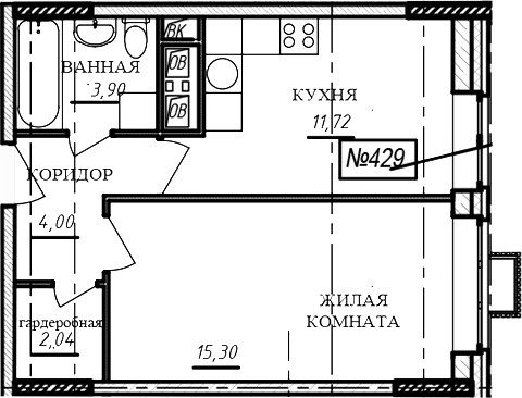 1-комн. Краснофлотский