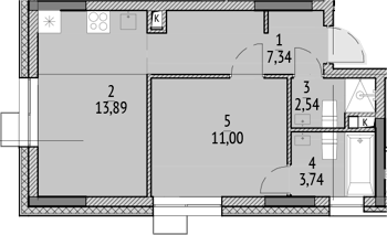 1-комн. N'ICE LOFT