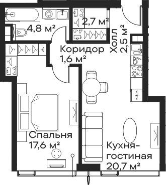 2-комн. Сити Бэй