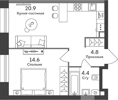 2-комн. ЭРА