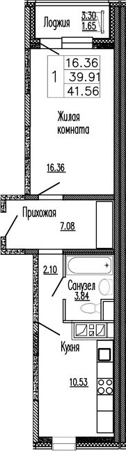 1-комн. Клевер