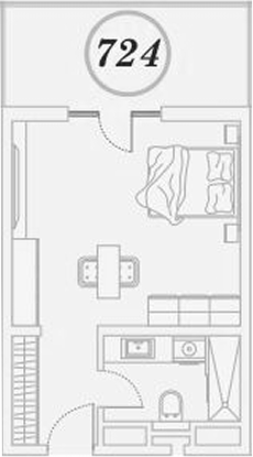Студия квартира, 30.8 м² в ЖК ГК Сан Гарден Хотел&СПА — фото 2
