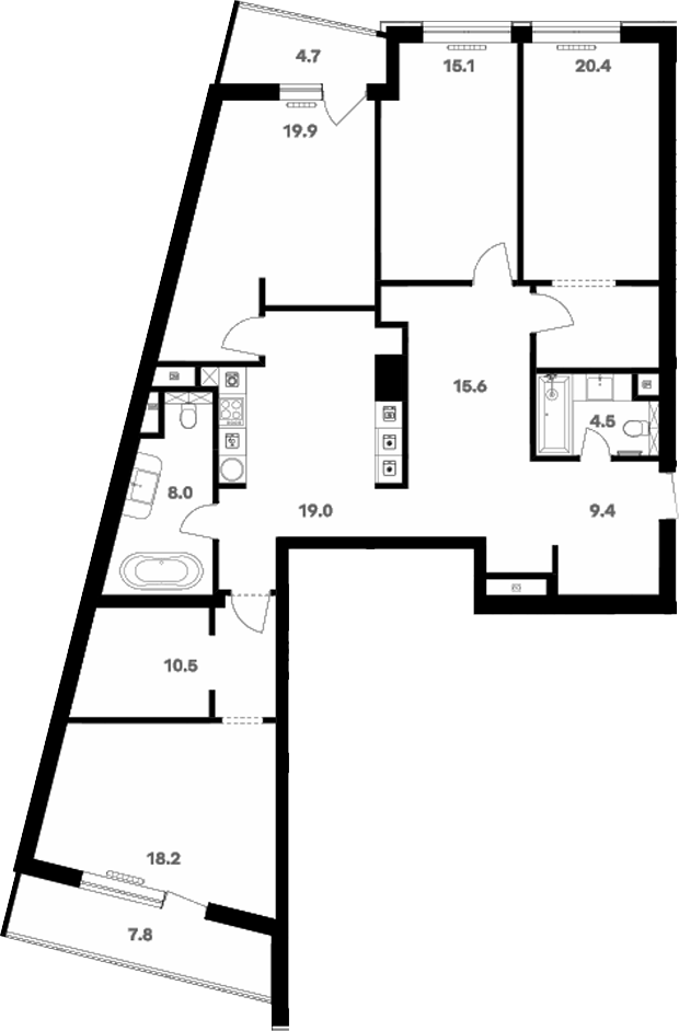 Свободная планировка RIVER HOUSE Щелково