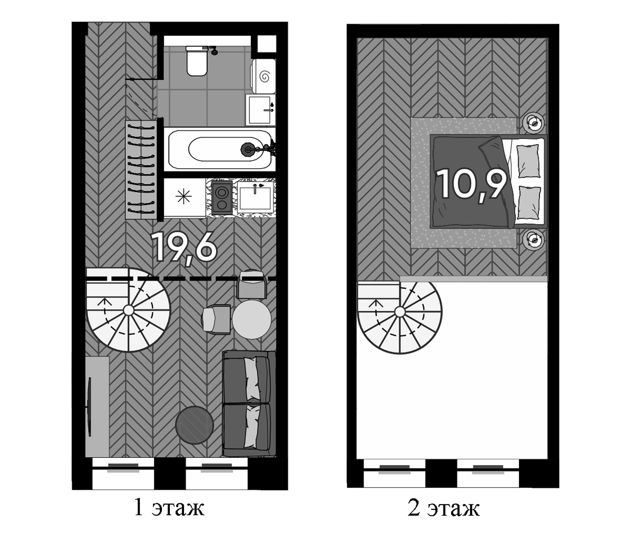 Студия, 27.4 м², 23/23 этаж, ЖК «Зорге, 9»