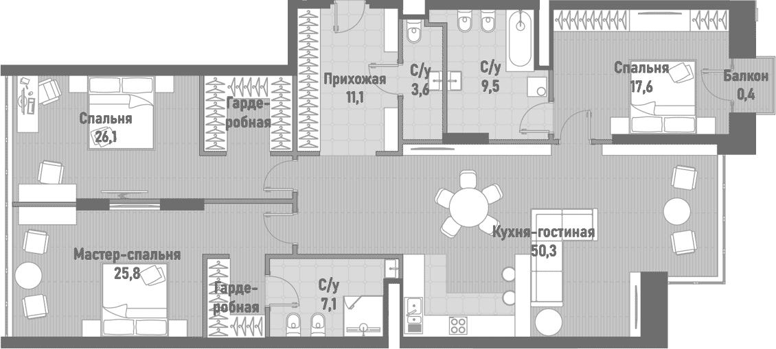 4-комн. Ренессанс