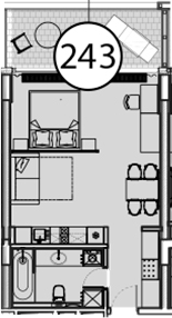 Продается 1-комн. квартира, 54.9 м²