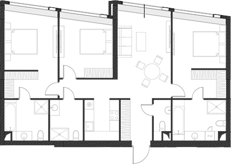Студия, 111.37 м², 58/85 этаж, ЖК «Дом Дау»