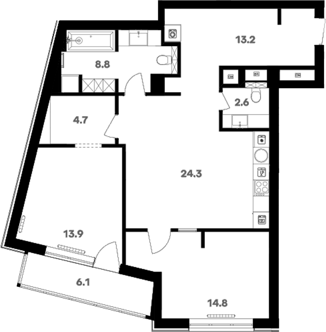 Свободная планировка RIVER HOUSE Щелково