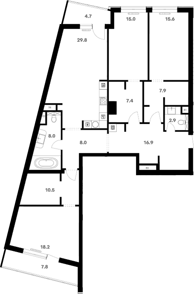 Свободная планировка RIVER HOUSE Щелково