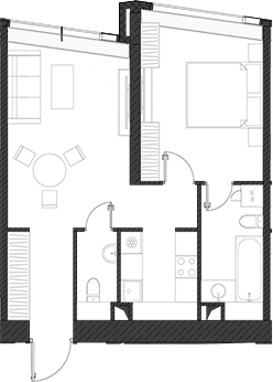 Студия, 54.23 м², 18/85 этаж, ЖК «Дом Дау»