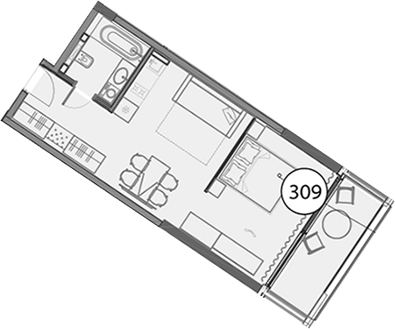 Продается 1-комн. квартира, 47.4 м²