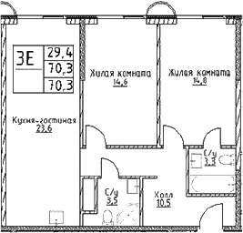 3-комн. Наметкин Тауэр