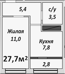 1-комн. Европейский