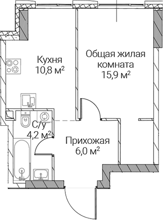 1-комн. СЕЗАР СИЛИКА