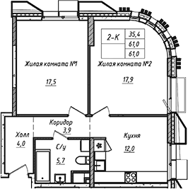 2-комн. УНО.Соколиная гора