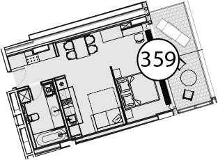 Продается 1-комн. квартира, 56.9 м²