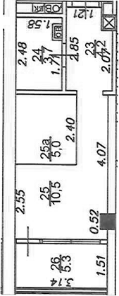 Студия, 23.4 м², 15/22 этаж, ЖК «Азимут Plus Residence»