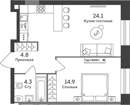 2-комн. ЭРА