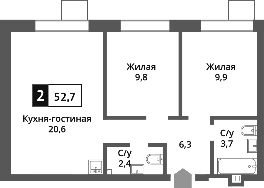 3-комн. Никольский квартал Отрада