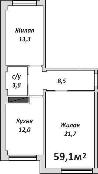 2-комн. Европейский
