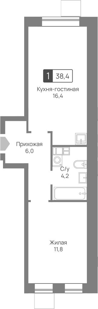 2-комн. Лесная Отрада