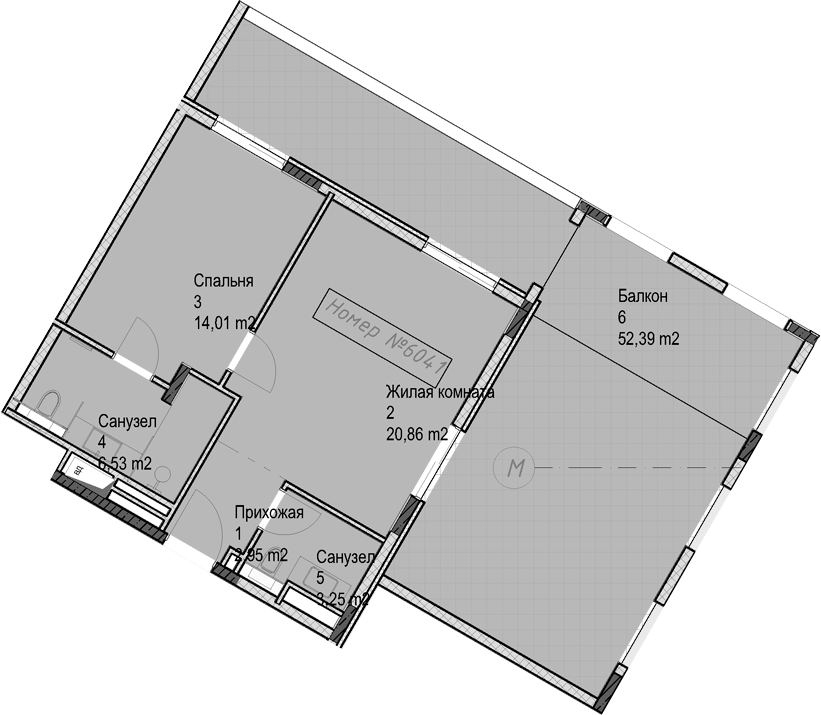 2-комн. квартира, 47.6 м² в ЖК Гостиничный комплекс Николай 1 — фото 2