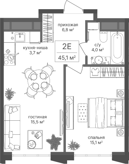 2-комн. Михалковский