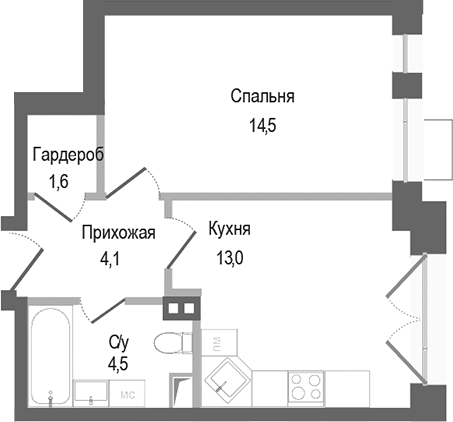1-комн. Киноквартал