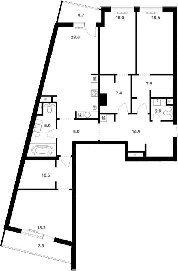 Свободная планировка RIVER HOUSE Щелково