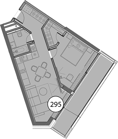 Студия, 60.4 м², 7/11 этаж, ЖК «Гостиничный комплекс Поляна Пик»