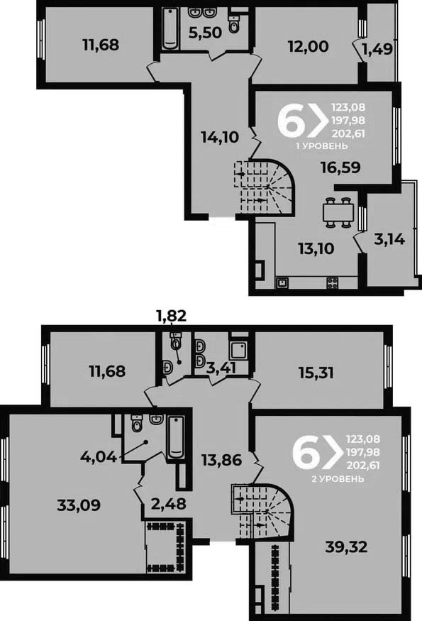 6-комн. квартира, 197.98 м² в ЖК Аксиома — фото 2