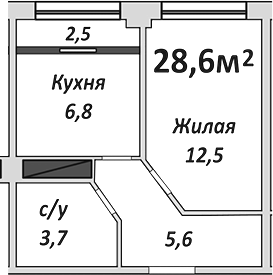 1-комн. Европейский