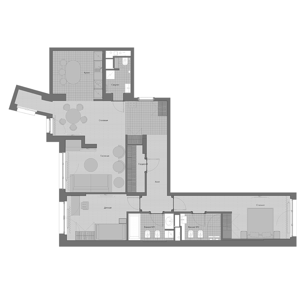 3-комн. Маршал