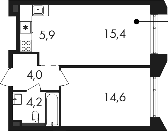 2-комн. Петровский Парк II